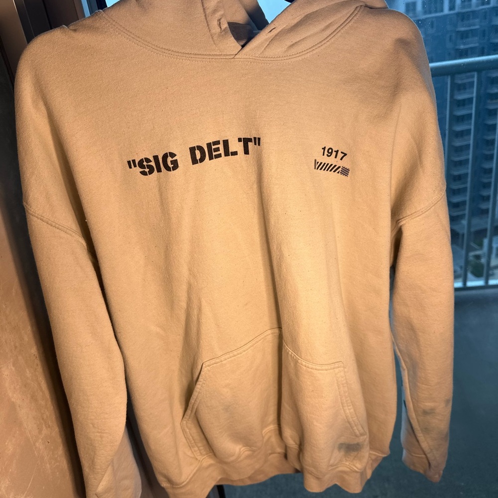 Beige 'SIG DELT' Hoodie